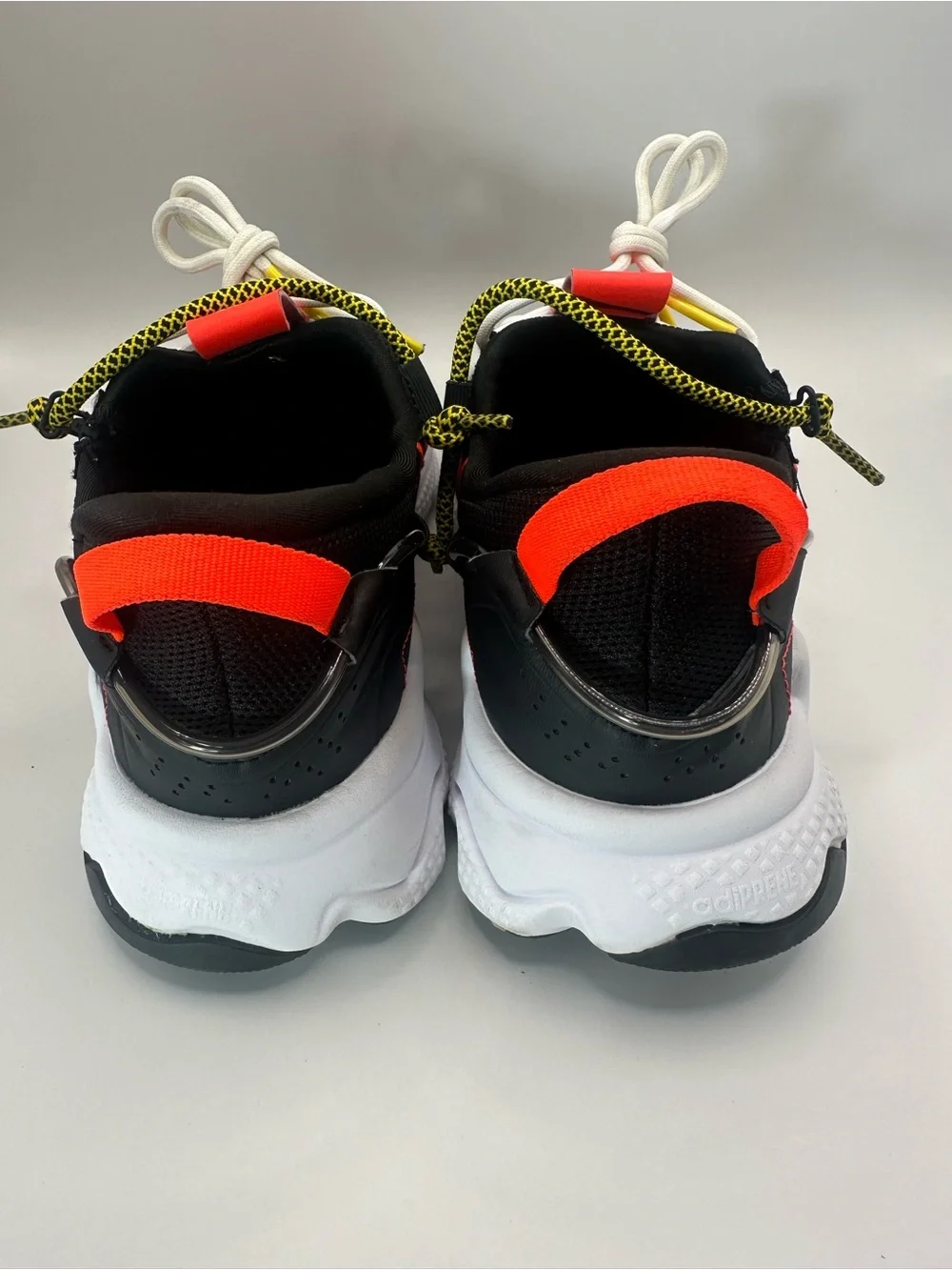 adidas Ozweego Black Gray Red Yellow Athletic Sneakers